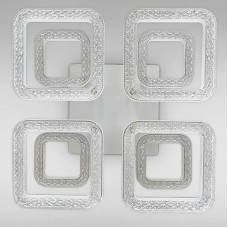Люстра стельова LED Light House SC-18203A/4+4C WH 208W 2.4G 520*520*140 біла