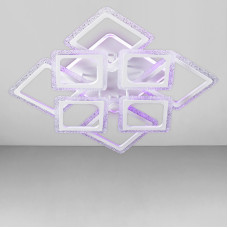 Стельова люстра LED з підсвічуванням Light House SC-18206/4+4C WH+PK/MIX/BL 184W+10W 2.4G 600*600*120 біла