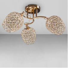 Люстра стельова Light House SC-18253/3 FG 50*50*23 золото