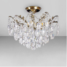 Люстра кришталева стельова Light House SH-18221/5 AB 480*480*430 E14 бронза
