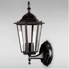 Вуличний настінний світильник Бра KX-18260 Clear+BK H320*L180*W150 чорний