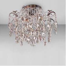 Люстра кришталева стельова Light House SH-18255/4 CR 400*400*340 хром