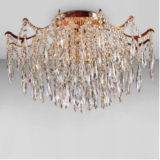 Люстра кришталева стельова Light House SH-18256/8 FG 600*600*400 золото