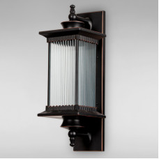 Вуличний настінний світильник Бра KX-18266 BK+RC 580*240*200  чорний