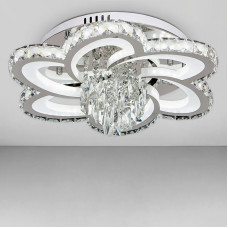 Стельова люстра LED Light House SY-18280 CR DIMMER D480 110W хром