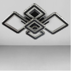 Стельова люстра LED Light House SY-18281/4+1 BK+CR 730*535*120 192W чорна