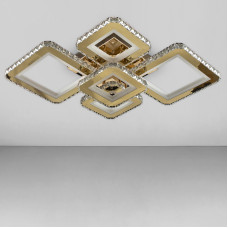 Стельова люстра LED Light House  SY-18281/4+1 GD 730*535*120 192W золото