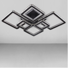 Стельова люстра LED Light House SY-18281/4+2 BK+CR 910*710*140 292W чорна