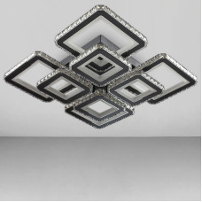 Стельова люстра LED Light House SY-18282/4+4 BK+CR 580*580*120 320W чорна