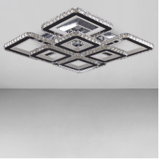 Стельова люстра LED Light House SY-18282/4+4 CR 580*580*120 320W хром