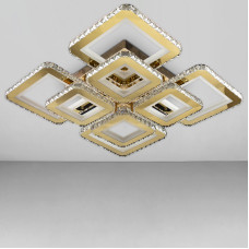 Стельова люстра LED Light House SY-18282/4+4 GD 580*580*120 320W золото