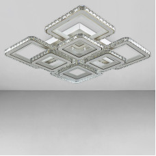 Стельова люстра LED Light House SY-18282/4+4 WH+TIGD 580*580*120 320W біла