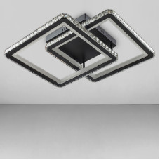 Стельова люстра LED Light House SY-18284/2 BK+CR 705*525*120 160W чорна