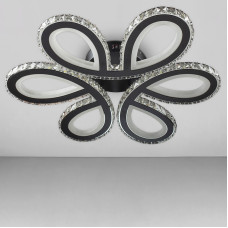 Стельова люстра LED Light House SY-18286/3 BK+CR D630*H100 198W чорна