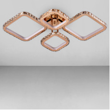 Стельова люстра LED Light House SY-18288/2+2 GD DIMMER 630*530*90 200W золото