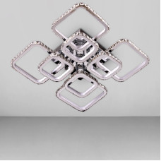 Стельова люстра LED Light House SY-18289/4+4 CR DIMMER 600*600*140 400W хром