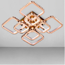 Стельова люстра LED Light House SY-18289/4+4 GD DIMMER 600*600*140 400W золото