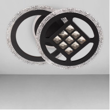 Люстра стельова LED без пульта Light House SC-18241/2C BK 3000-6500K 64W+14W 390*270*120 чорна