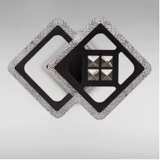 Люстра стельова LED без пульта Light House SC-18242/2C BK  50W+14W 3000-6500K 370*260*120 чорна