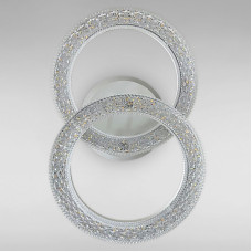 Люстра стельова LED без пульта Light House SC-18290/1+1C WH+PK/BU/PL 72W+10W 420*270*140 біла