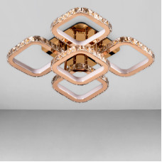 Стельова люстра LED Light House SY-18289/5B GD DIMMER 400*400*140 200W золото