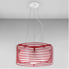 Люстра підвісна Light House LS-18298-3 RED червона плафон білий 