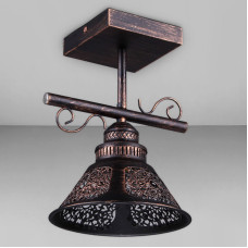 Люстра стельова Light House DL-18300/1C чорний + мідний