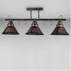 Люстра стельова Light House DL-18300/3C чорний + мідний