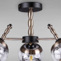 Изображение Люстра потолочная Light House DL-18301/3 черный + латунь плафон прозрачный ИМ Light-Deco 2 