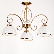 Стельова люстра Light House SH-17000/3 FG 570*570*360 E27 золото