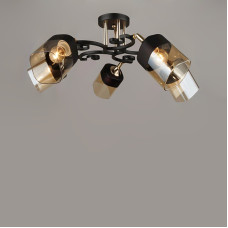 Стельова люстра Light House SR-17006/5 FG+BK D640*H240 чорний 