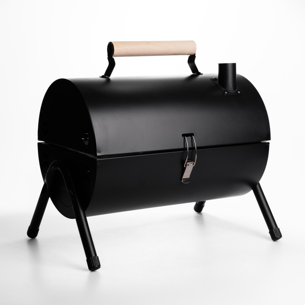 Зображення Угольный гриль двусторонний портативный с решеткой 38х25х35 см черный BQ-1 ИМ Light-Deco 3 