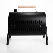 Угольный гриль двусторонний портативный с решеткой 38х25х35 см черный BQ-1