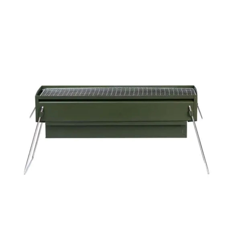 Изображение Мангал переносной складной с решеткой Light House LG-30127 GN зеленый 52×23×25 см ИМ Light-Deco 