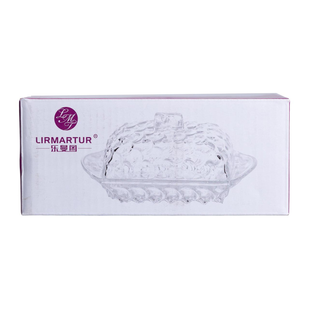 Зображення Масленка для сливочного масла 17х10.5х8 см с крышкой из стекла HP-YH-46 ИМ Light-Deco 5 