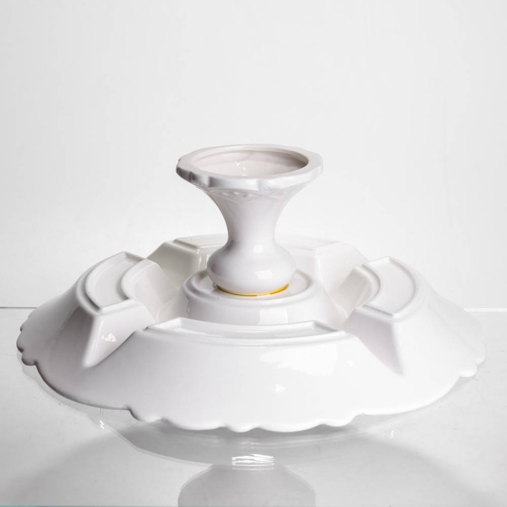 Зображення Менажница на ножке White Square 31,5 см на 5 секций круглая Yiwu 120-YH-HG059 ИМ Light-Deco 4 