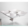 Зображення Менажница на ножке White Square 31,5*31,5 см с 5 секциями Yiwu 120-YH-HG058 ИМ Light-Deco 2 