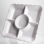 Зображення Менажница на ножке White Square 31,5*31,5 см с 5 секциями Yiwu 120-YH-HG058 ИМ Light-Deco 4 