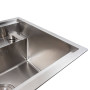 Зображення Кухонна мийка CM 47*38 прихована нержавійка Platinum Handmade + змішувач ИМ Light-Deco 4 