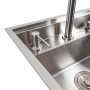 Зображення Кухонна мийка CM 47*38 прихована нержавійка Platinum Handmade + змішувач ИМ Light-Deco 5 