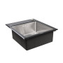 Зображення Кухонна мийка Platinum Handmade BLACK GLASS 600x510x200 ИМ Light-Deco 3 