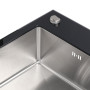 Зображення Кухонна мийка Platinum Handmade BLACK GLASS 600x510x200 ИМ Light-Deco 5 
