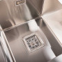 Зображення Кухонна мийка Platinum Handmade HDB 780х430х230 на дві чаші (квадратний сифон,3.0/1.0) ИМ Light-Deco 4 