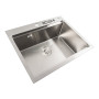 Зображення Кухонна мийка нержавійка 60х50 Platinum Handmade з підставкою для ножів (сифон круглий, 3,0/0,8) ИМ Light-Deco 2 