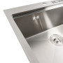 Зображення Кухонна мийка нержавійка 60х50 Platinum Handmade з підставкою для ножів (сифон круглий, 3,0/0,8) ИМ Light-Deco 4 