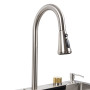 Зображення Кухонна мийка 75*45B PVD сатин Platinum Handmade "ВОДОСПАД" ИМ Light-Deco 5 