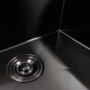 Зображення Кухонна мийка чорна PVD 78*46 Platinum Handmade ИМ Light-Deco 5 