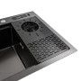 Зображення Кухонна мийка чорна PVD 78*46 Platinum Handmade ИМ Light-Deco 4 