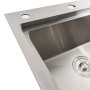 Зображення Кухонна мийка нержавійка 78*43 L Platinum Handmade (два отвори, круглий сифон 3,0/0,8) ИМ Light-Deco 4 