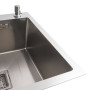 Зображення Кухонна мийка 78*50С R нержавійка Platinum Handmade (поглиблена полиця, 3.0/1.0 мм) ИМ Light-Deco 2 